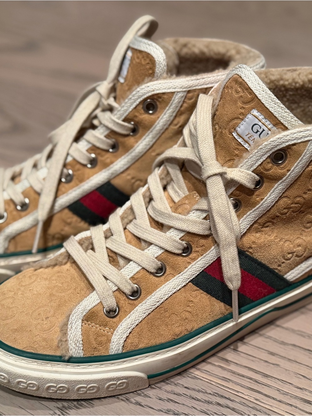 Gucci Women's Tennis 1977 High-Top Sneakers